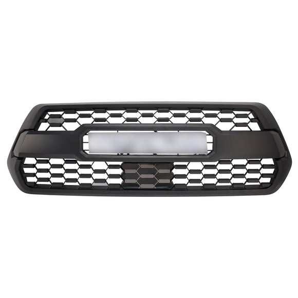 Toyota Tacoma 2016-2023 TRD PRO Style Grille Front Bumper Grill With RGB Color LED Light UP Letter & Sensor Cover