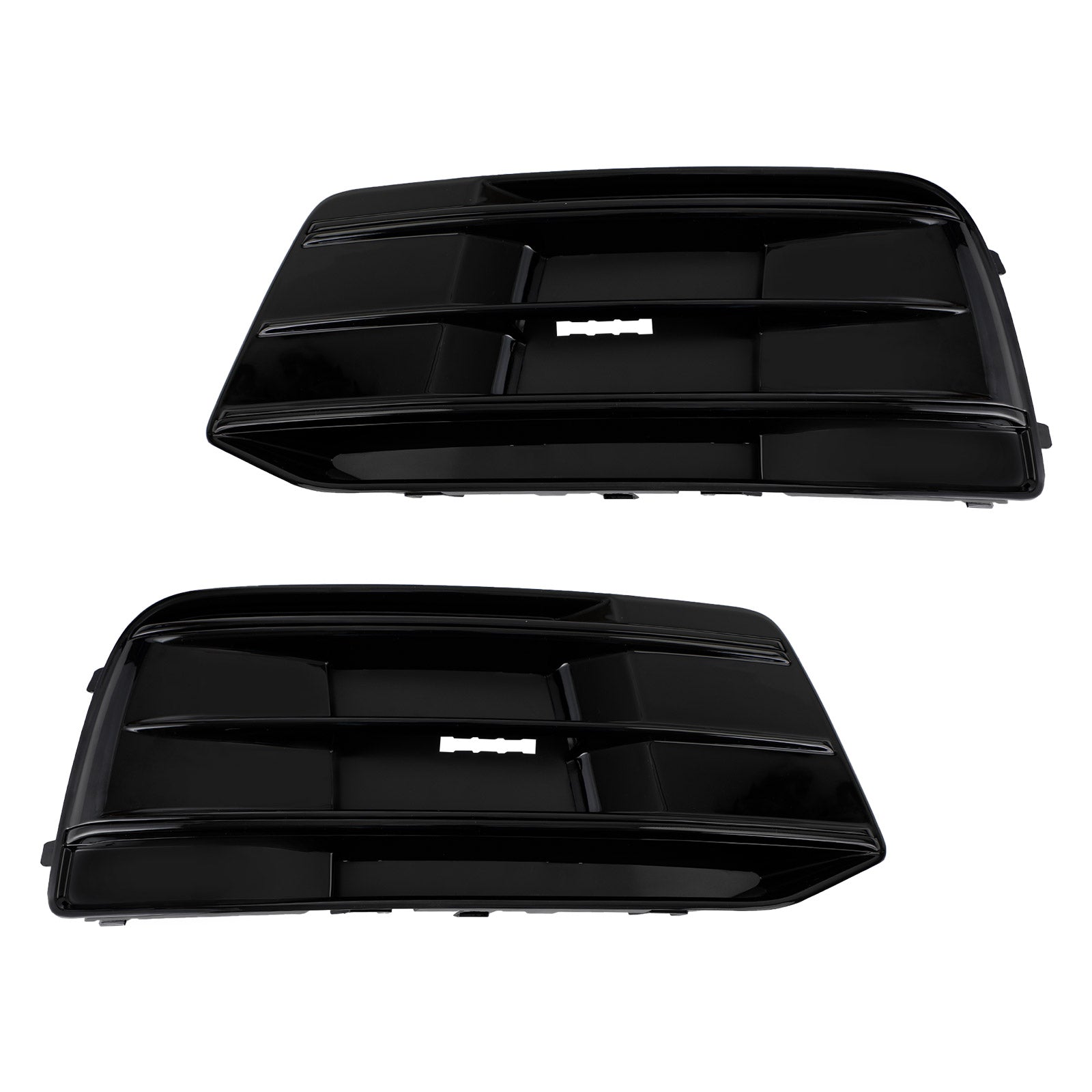 Audi Q5 2018-2021 FY 2PCS Front Bumper Lower Cover Grill Honeycomb Mesh Black Fog Light Grille