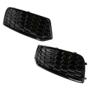 Audi Q5 2018–2021 GJ 2 Stück Frontstoßstange untere Abdeckung Grill Honeycomb Mesh Schwarz Nebelscheinwerfergitter-34