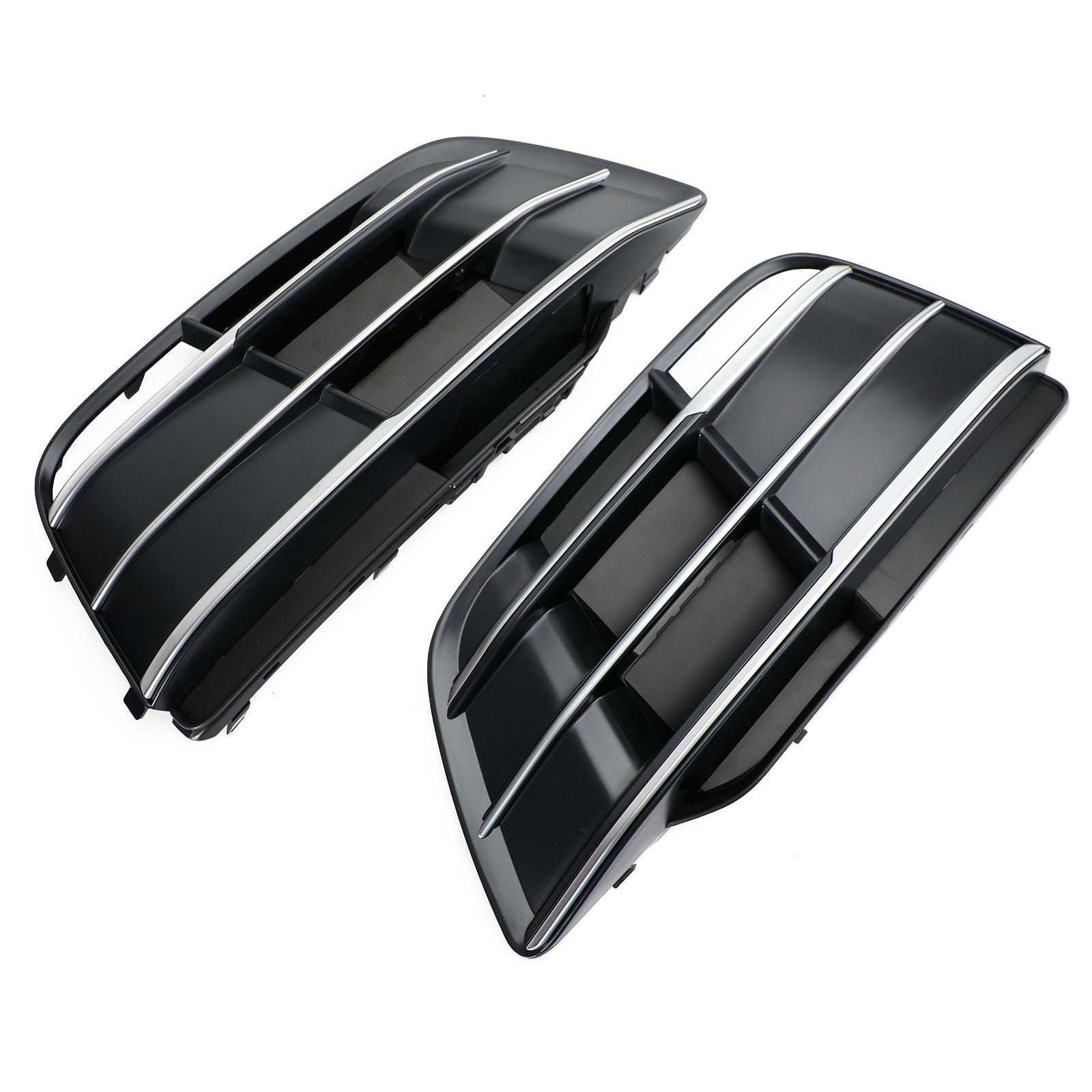 Audi SQ5 / Q5 Sline 2018-2021 Front Bumper Lower Grille Fog Light Replacement Black Grill