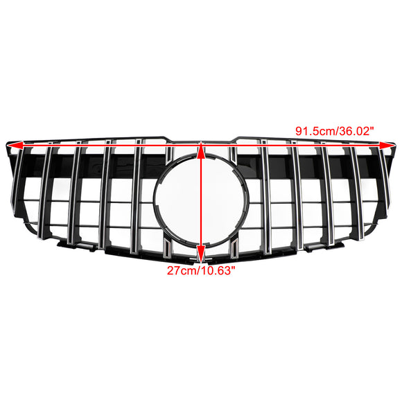 2008-2012 Mercedes Benz GLK-Class X204 GLK350/300/250CDI Front Bumper Grill Black Chrome AMG Style Grille