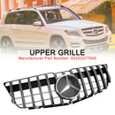 2008-2012 Mercedes Benz Classe GLK X204 GLK350/300/250CDI Grille de pare-chocs avant Noir Chrome Calandre de style AMG-4