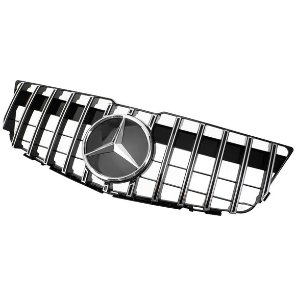 2008-2012 Mercedes Benz Classe GLK X204 GLK350/300/250CDI Grille de pare-chocs avant Noir Chrome Calandre de style AMG