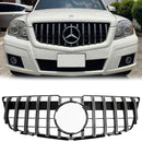 2008-2012 Mercedes Benz GLK-Class X204 GLK350/300/250CDI Front Bumper Grill Black Chrome AMG Style Grille-4