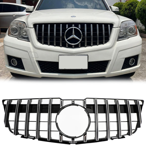 2008-2012 Mercedes Benz GLK-Class X204 GLK350/300/250CDI Front Bumper Grill Black Chrome AMG Style Grille