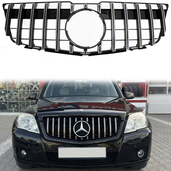 2008-2012 Mercedes Benz GLK-Class X204 GLK350/300/250CDI Front Bumper Grill Black Chrome AMG Style Grille