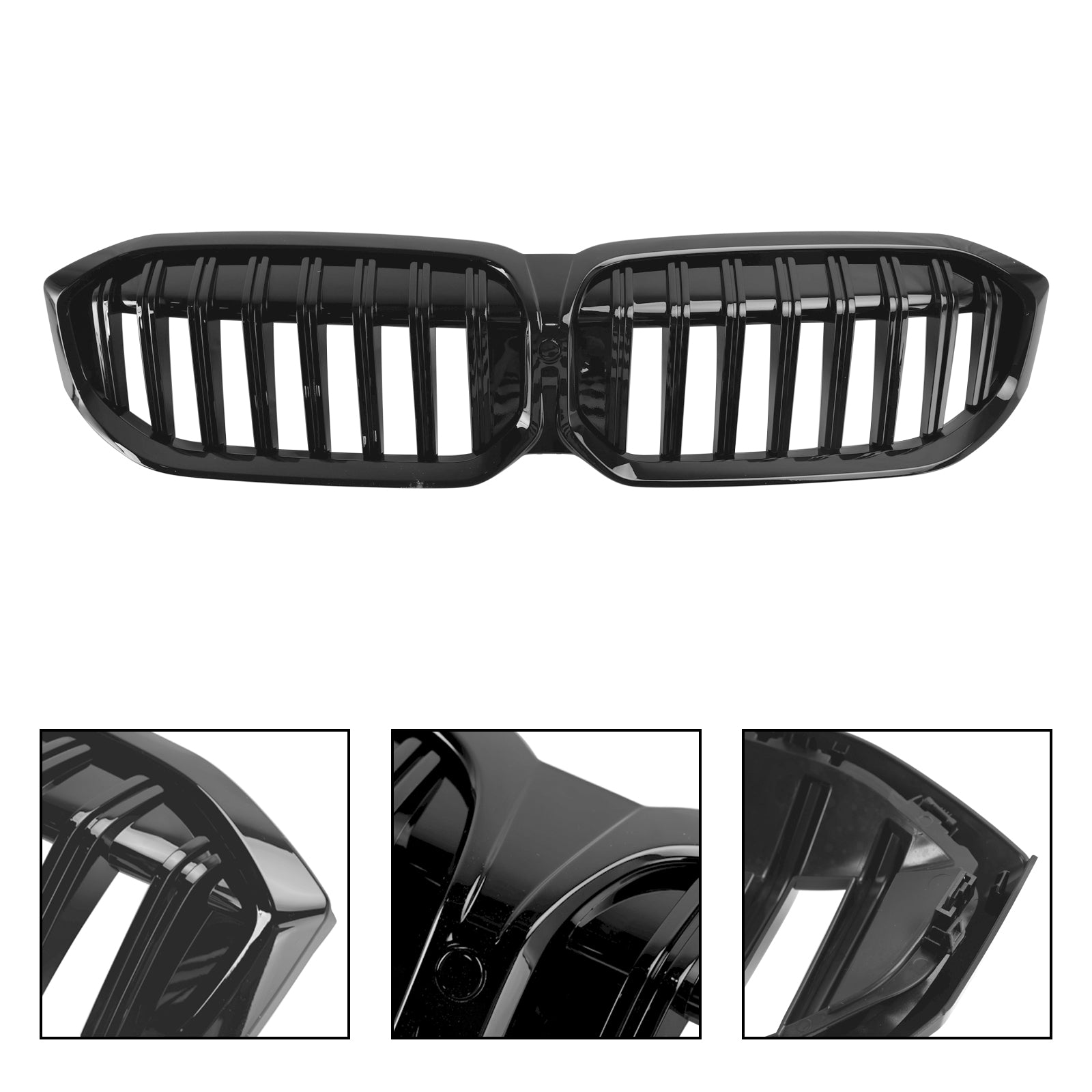 BMW 3 Series G20 G21 2023-2024 Kidney Grille Black Front Bumper Replacement Grill