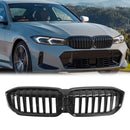 2023-2024 BMW 3 Series G20 G21 320i/330i/M340i/318i/320d Front Kidney Grille Gloss Black Grill-1