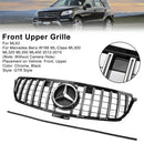 Mercedes Benz 2012-2015 W166 Sostituzione della griglia anteriore cromata nera stile AMG per Classe ML ML300 ML320 ML350 ML400-8