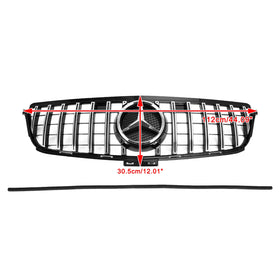 2012-2015 Mercedes Benz W166 ML-Klasse ML300 ML320 ML350 ML400 AMG Style Chrom Schwarz Frontgrill Ersatz - 0
