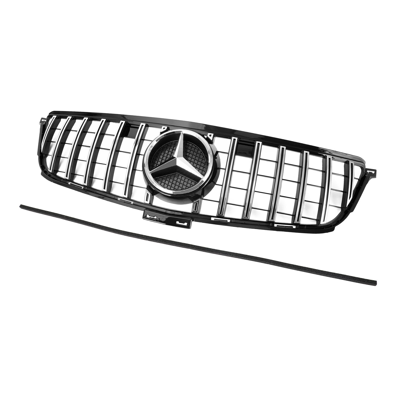 2012-2015 Mercedes Benz W166 ML-Class ML300 ML320 ML350 ML400 AMG Style Chrome Black Front Grill Replacement