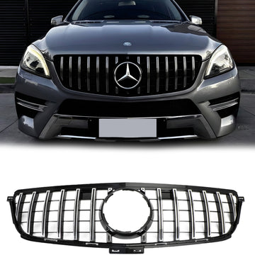 2012-2015 Mercedes Benz ML-Class W166 GT Style Grille Front Bumper Chrome Replacement Grill