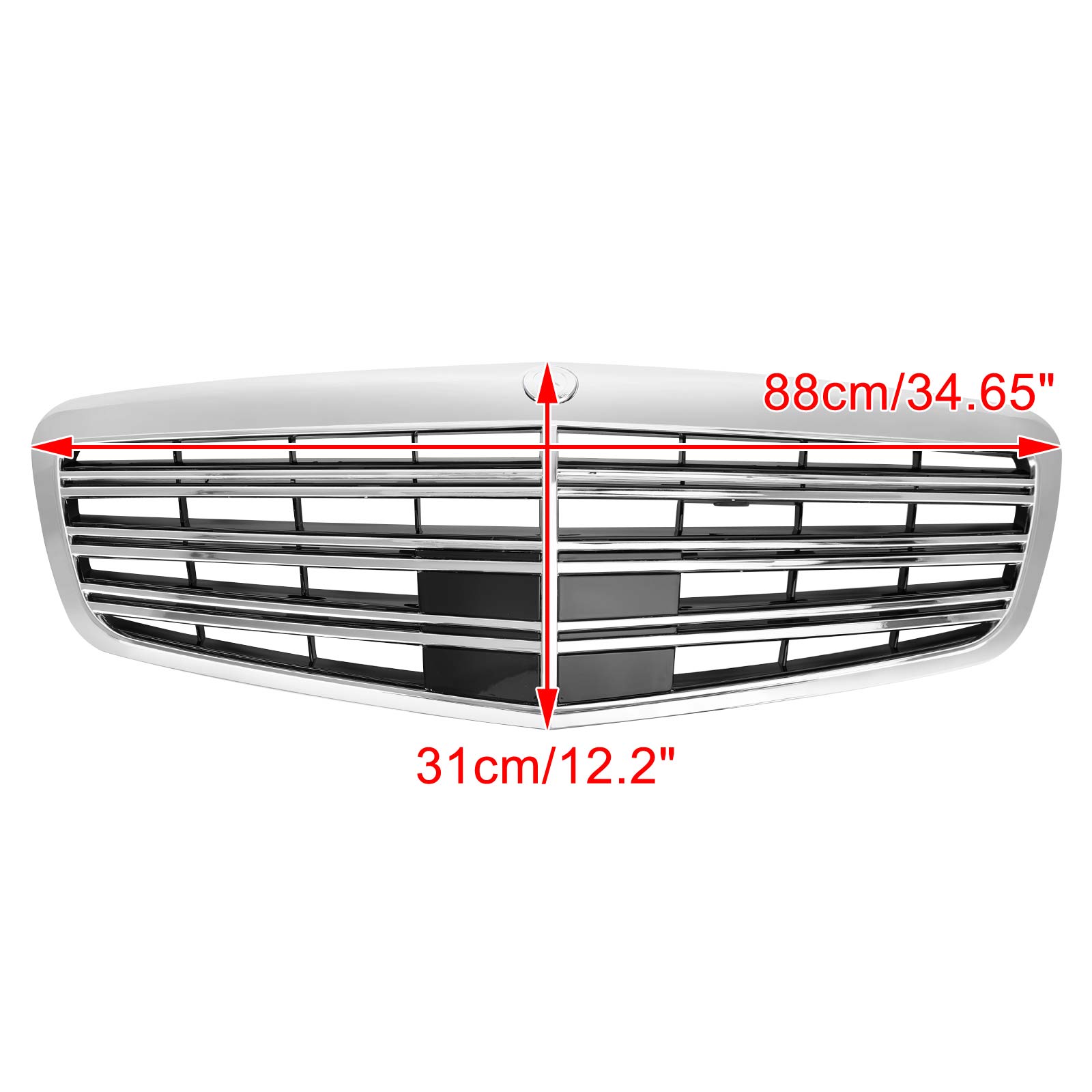 Calandre chromée style AMG/MayBach pour Mercedes Benz 2010-2013 W221 S400 S450 S550 S600 S65 S63 Classe S