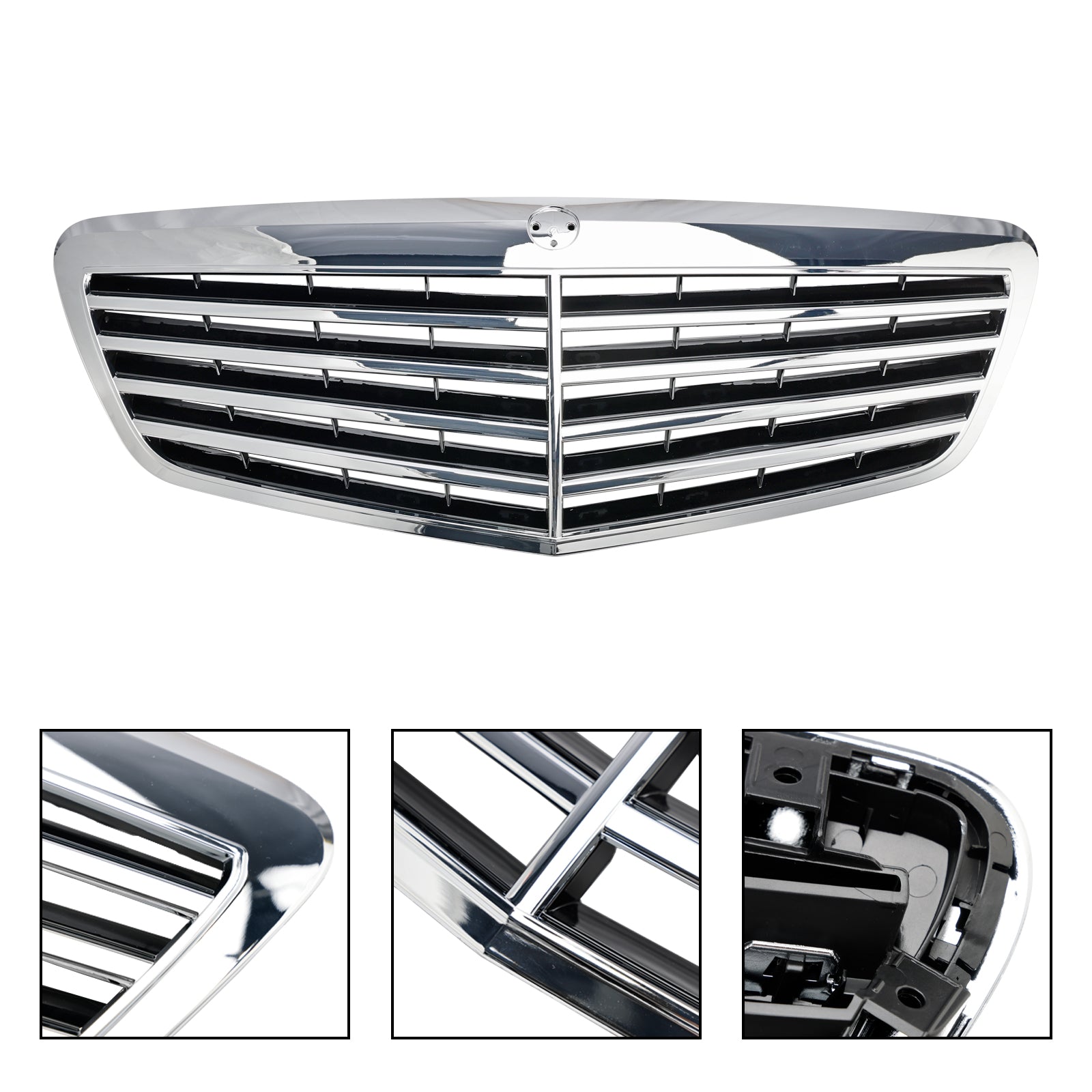 Mercedes Benz 2010-2013 W221 S400 S450 S550 S600 S65 S63 S-Class AMG/MayBach Style Grill Chrome Grille