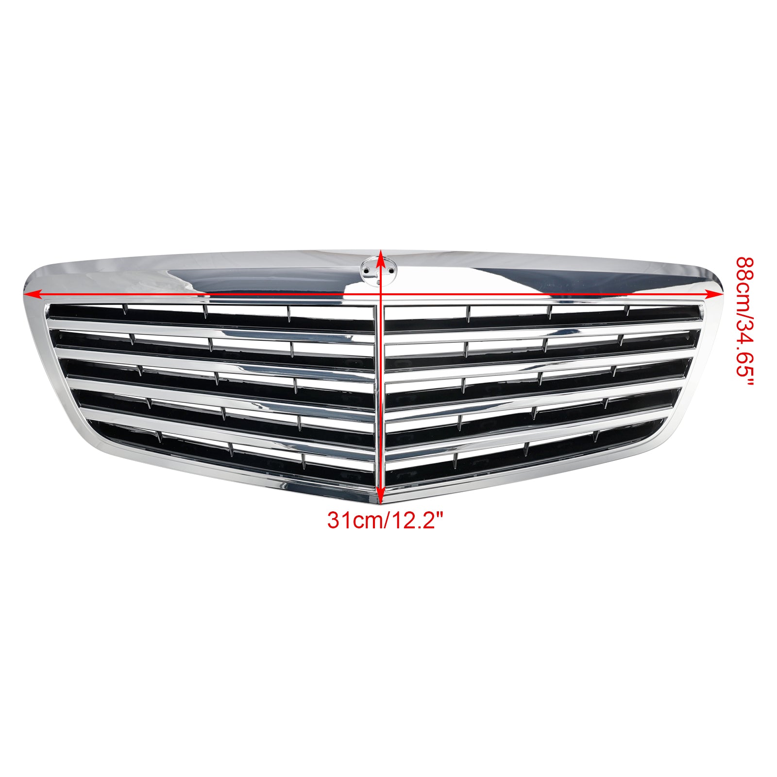 Mercedes Benz 2010-2013 W221 S400 S450 S550 S600 S65 S63 S-Class AMG/MayBach Style Grill Chrome Grille