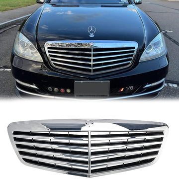 Mercedes Benz 2010-2013 W221 S400 S450 S500 S550 S600 S65 S63 S-Class Grill Front Bumper Replacement Grille
