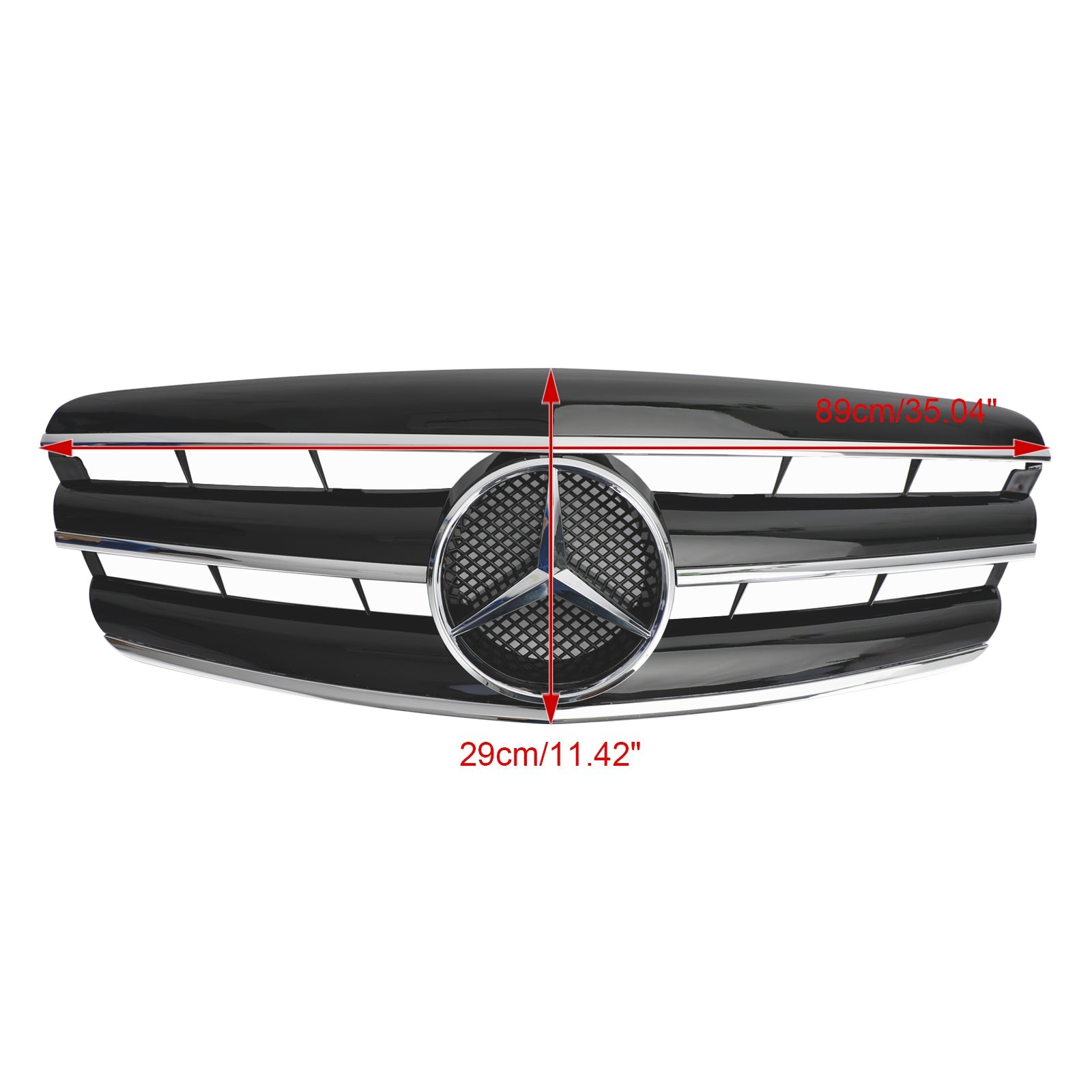 2007-2009 Mercedes Benz S-Class W221 S350 S450 S550 S63 Grill Replacement Black Grille - 0