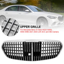 2021-2023 Mercedes Benz S Class W223 S450 S500 S580 Front Grill Maybach Style Chrome Black Replacement Grill-3