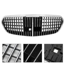 2021-2023 Mercedes Benz S Class W223 S450 S500 S580 Front Grill Maybach Style Chrome Black Replacement Grill-5