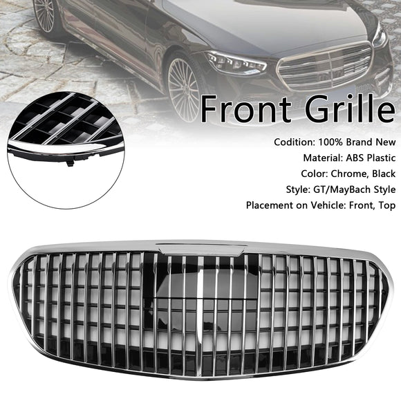 Mercedes-Benz S-Klasse (2021–2023) W223 S450 S500 S580 Frontgrill Maybach-Stil Chrom Schwarz Ersatzgrill