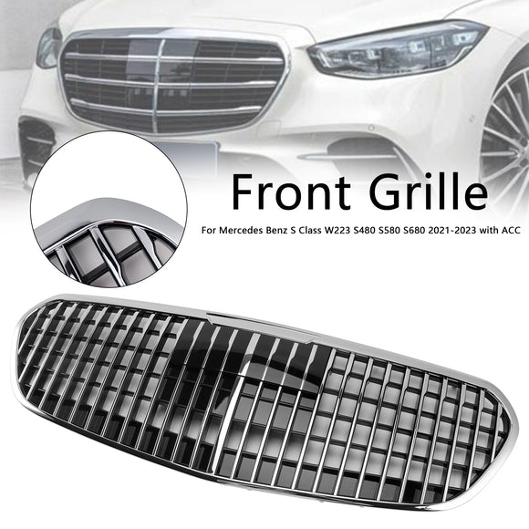 Mercedes-Benz S-Klasse (2021–2023) W223 S450 S500 S580 Frontgrill Maybach-Stil Chrom Schwarz Ersatzgrill
