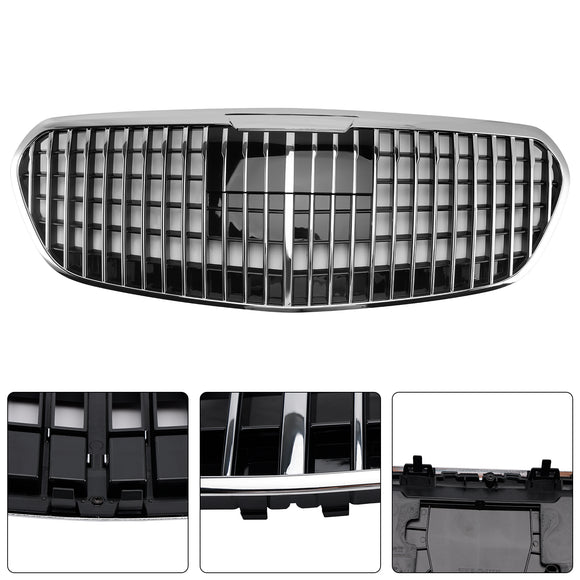 Mercedes-Benz S-Klasse (2021–2023) W223 S450 S500 S580 Frontgrill Maybach-Stil Chrom Schwarz Ersatzgrill