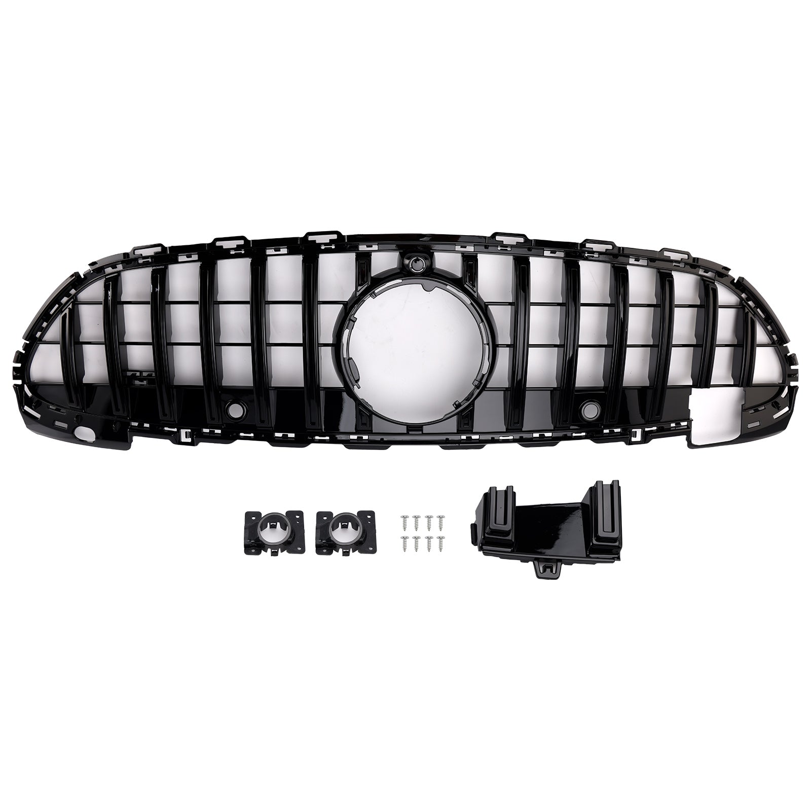 2022-2023 Mercedes Benz C-Klasse W206 S206 GTR Style Grill Frontstoßstange Glänzend Schwarz Ersatzgrill