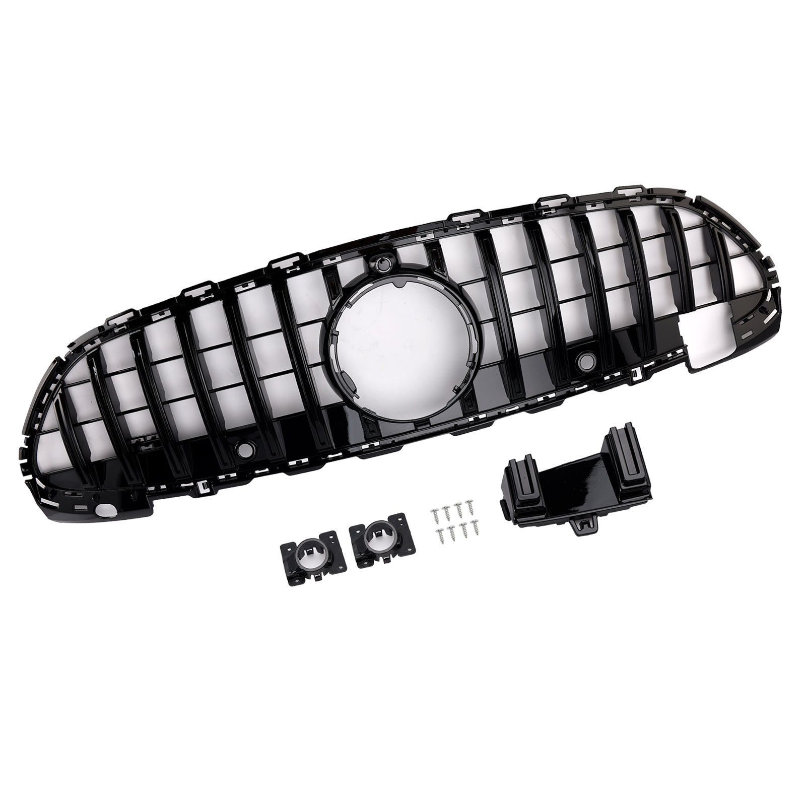 2022-2023 Mercedes Benz C-Klasse W206 S206 GTR Style Grill Frontstoßstange Glänzend Schwarz Ersatzgrill
