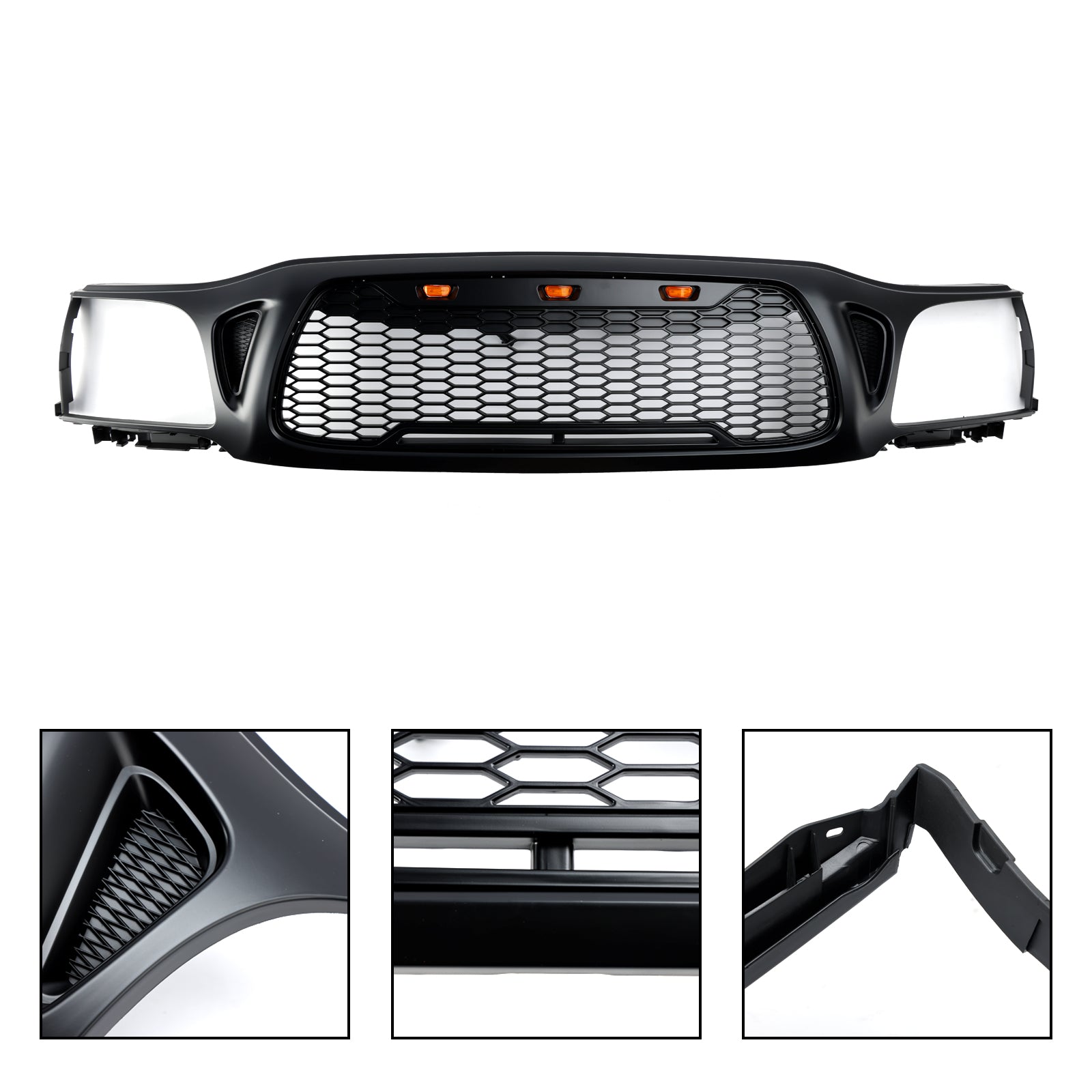 2001-2004 Toyota Tacoma Wabe vordere Stoßstangengrill Ersatzschwarzgitter
