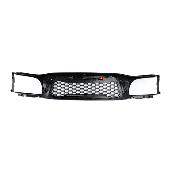 Toyota Tacoma | 2001-2004 | Noir mat | Style nid d'abeille | Lumière LED | Grille de pare-chocs avant