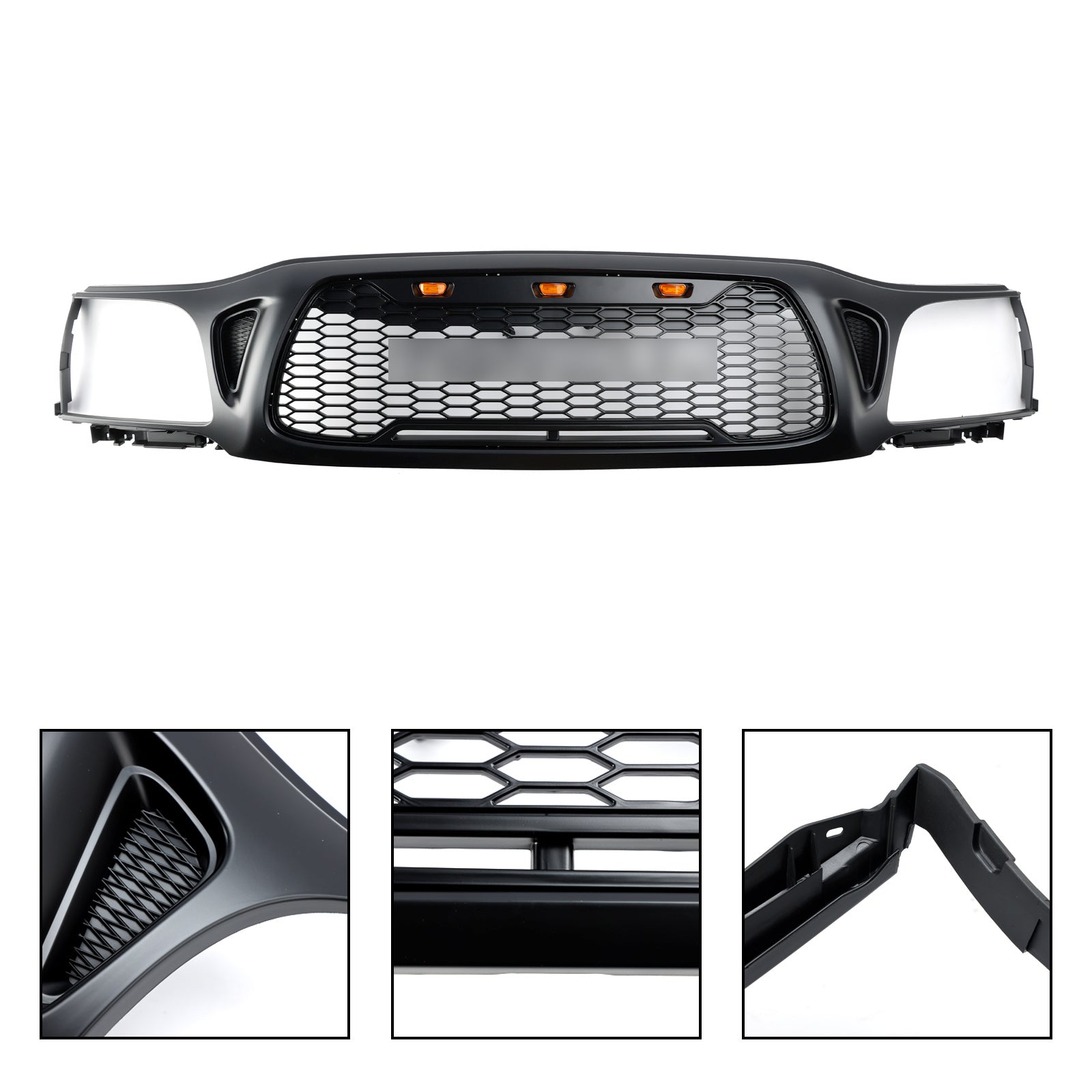 2001-2004 Toyota Tacoma Honeycomb Grill Black Grill Black Grille
