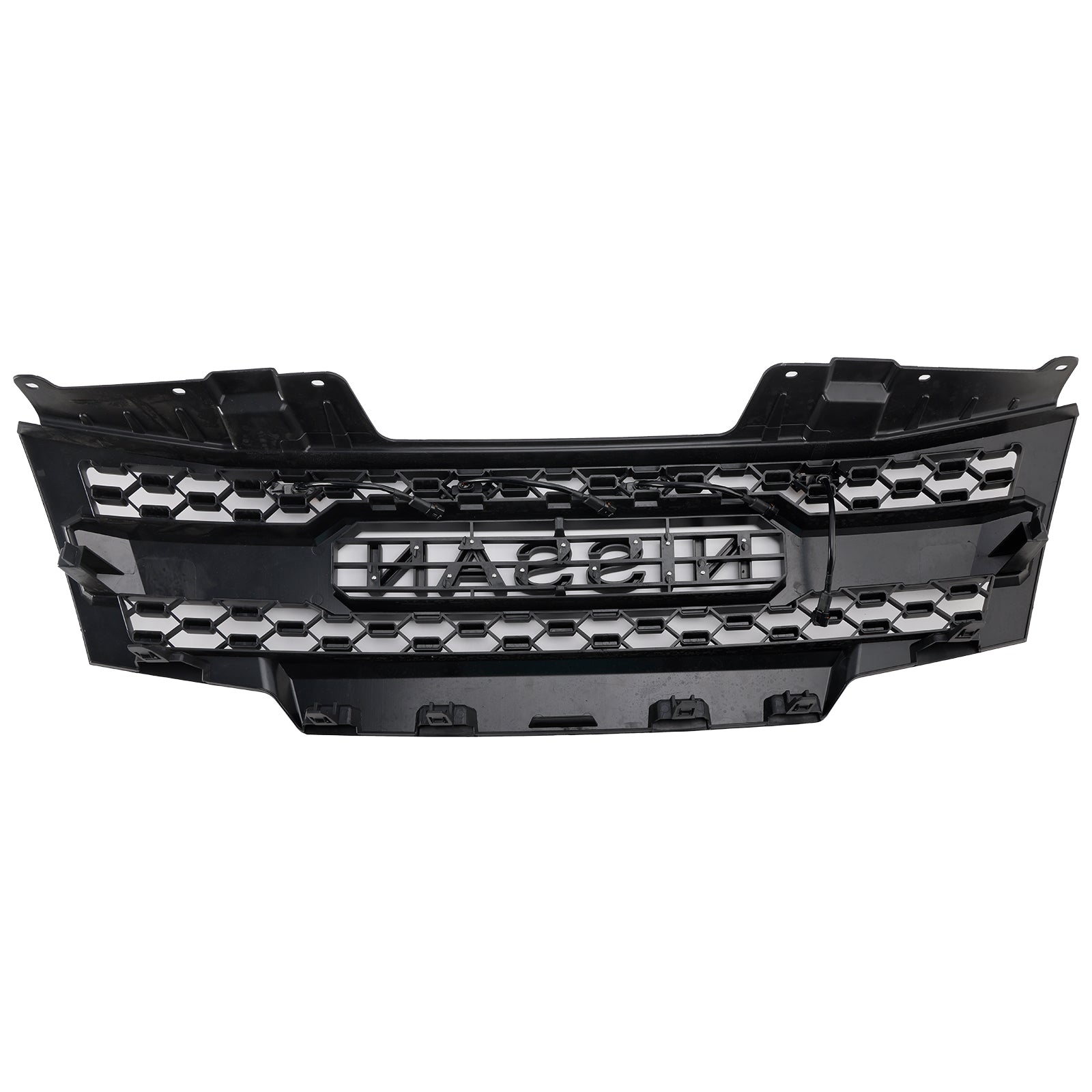 Nissan Frontier 2009-2016 Frontgrill Waben Ersatz oberer Stoßfänger schwarzer Kühlergrill mit LED-Licht