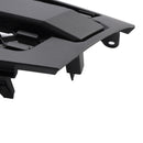 Parrilla de repuesto para parachoques delantero Nissan Frontier 2009-2016, color negro mate, con luces LED-7