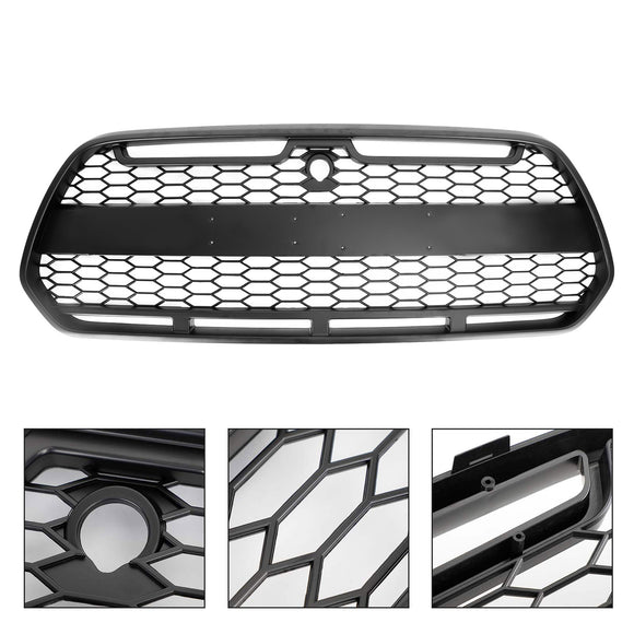 Ford Transit Mk8 2015-2019 Matowa czarna kratka przedniego zderzaka Wymiana Czarna kratka w stylu Raptor z literą FORD