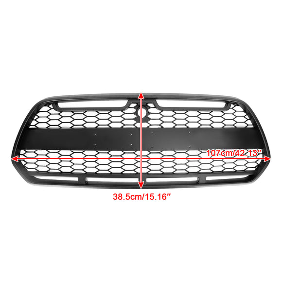 Ford Transit Mk8 2015-2019 Matowa czarna kratka przedniego zderzaka Wymiana Czarna kratka w stylu Raptor z literą FORD