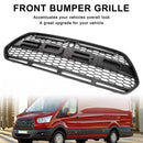 2015-2019 Ford Transit Mk8 Raptor Front Grill Matt Black Honeycomb Radiator Bumper Grille-4