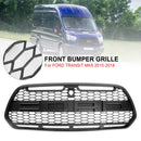 2015-2019 Ford Transit Mk8 Raptor Front Grill Matt Black Honeycomb Radiator Bumper Grille-5
