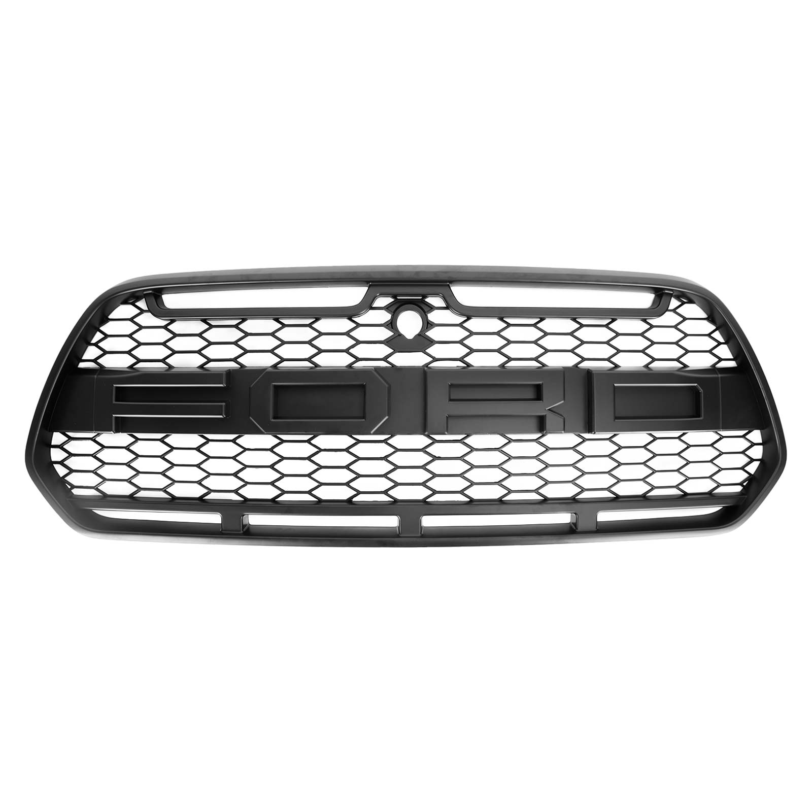 Ford Transit Mk8 2015-2018 Matt Black Front Bumper Grill Replacement Black Raptor Style Grille