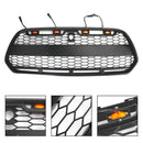 Ford Transit Mk8 2015-2019 Matowa czarna kratka przedniego zderzaka Wymiana Czarna kratka w stylu Raptor z literą FORD-11