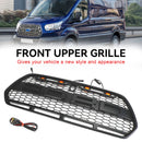 Ford Transit Mk8 2015-2019 Grille de pare-chocs avant noire mate de remplacement noire de style Raptor-20