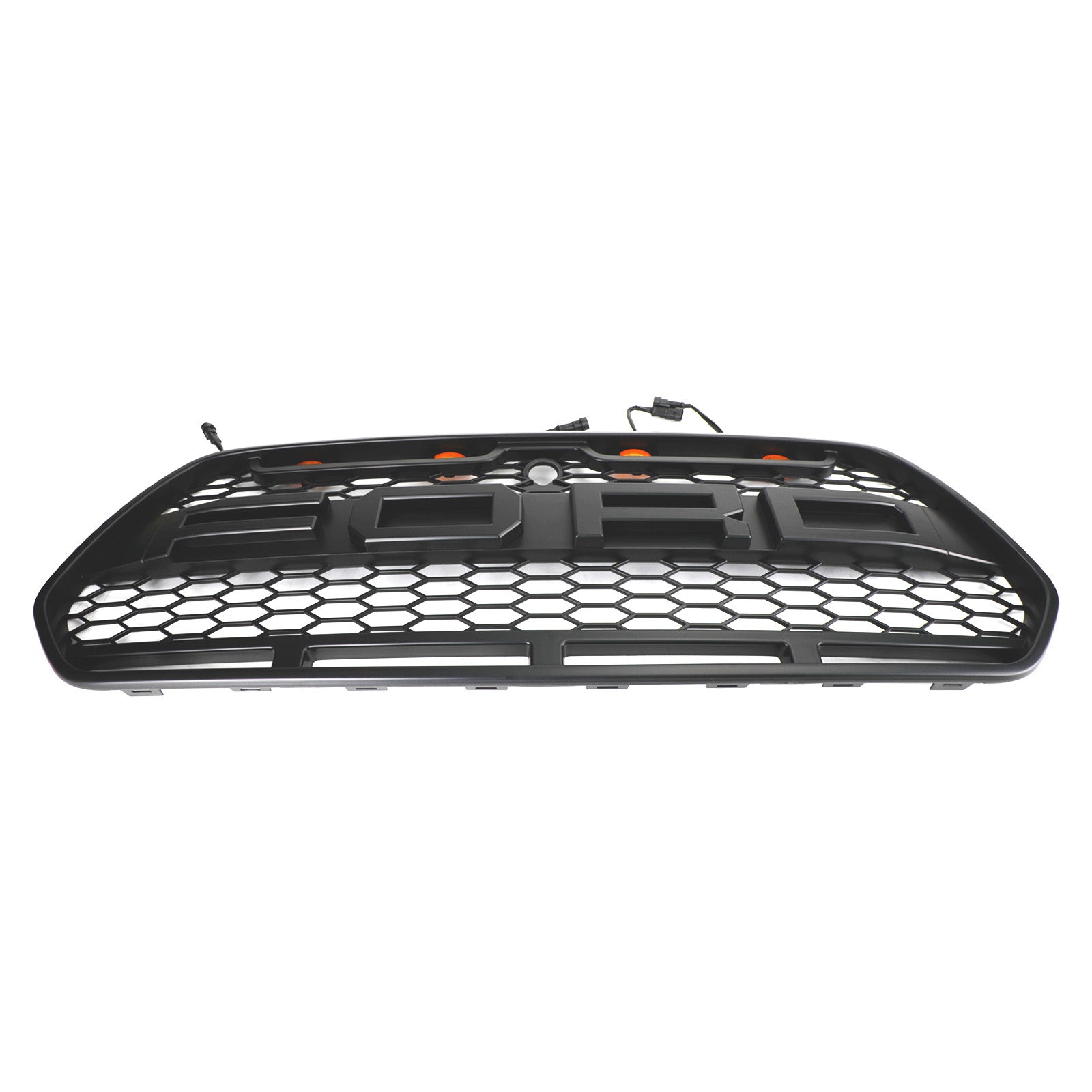 Rejilla de parachoques delantera estilo Raptor negra con LED para Ford Transit Mk8 2015-2019