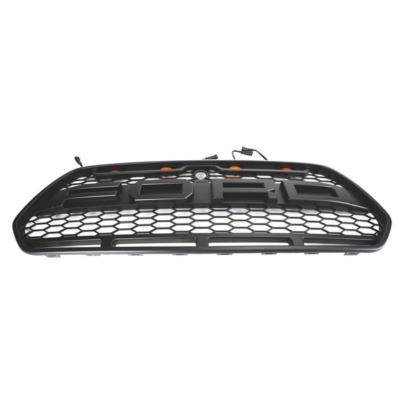 Ford Transit Mk8 2015-2019 Calandre de pare-chocs avant Style Raptor Grille noire avec LED