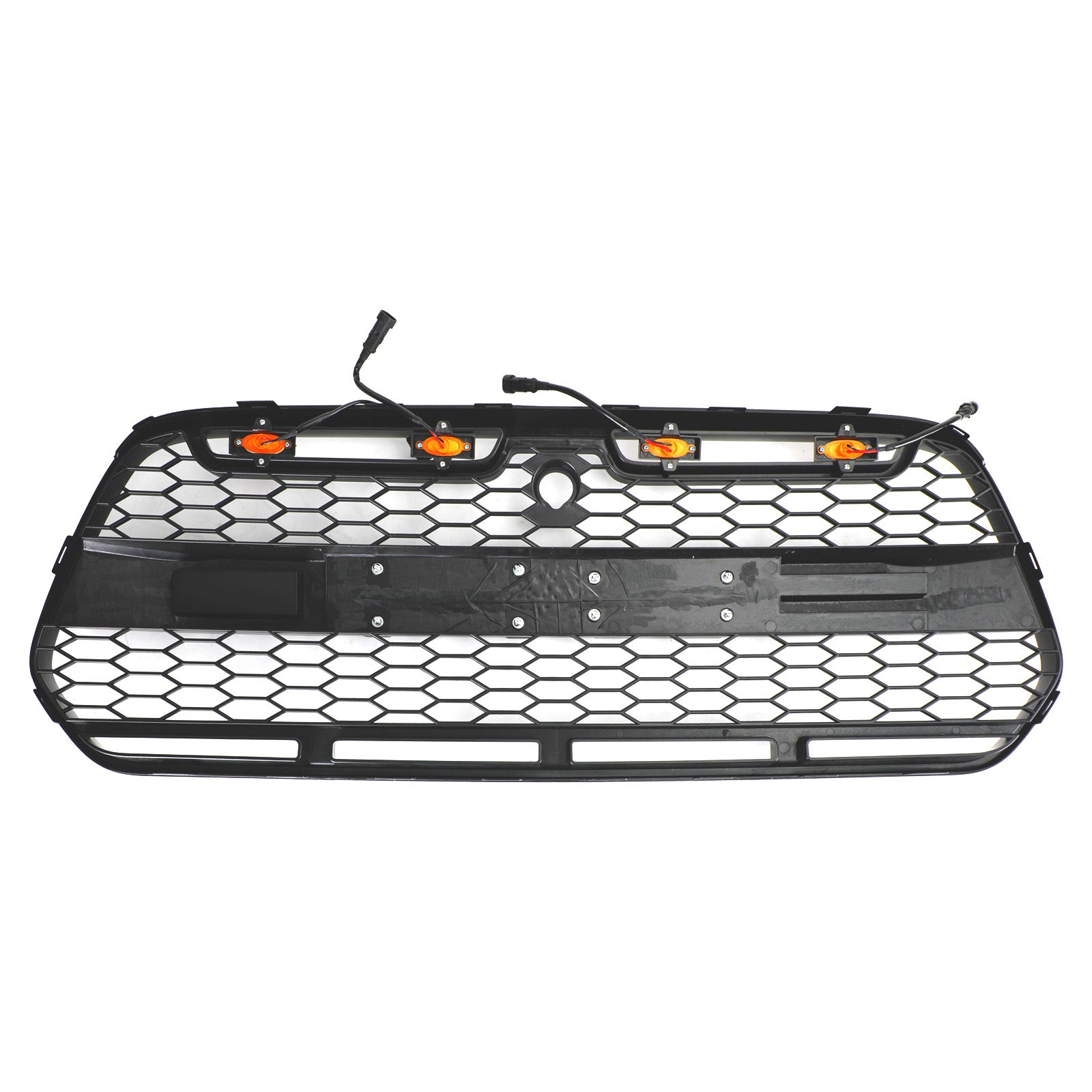 Rejilla de parachoques delantera estilo Raptor negra con LED para Ford Transit Mk8 2015-2019