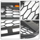 Ford Transit Mk8 2015-2019 Calandre de pare-chocs avant Style Raptor Grille noire avec LED-7