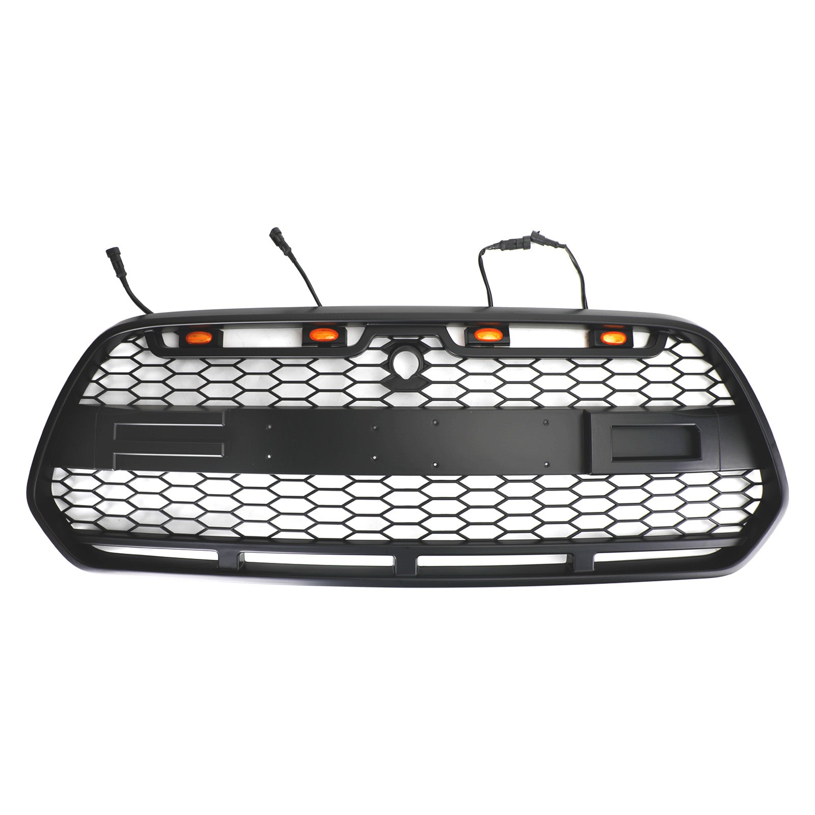 Ford Transit Mk8 2015-2019 Matt Black Front Bumper Grill Replacement Black Raptor Style Grille