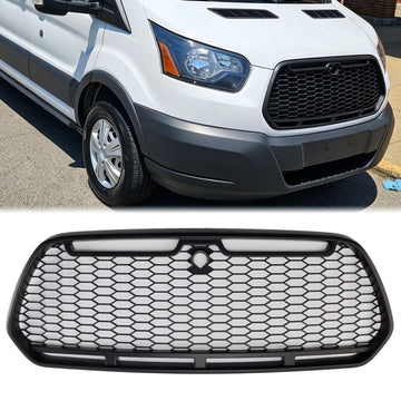2015-2019 Ford Transit Mk8 Raptor grade dianteira mate preto favo de mel grade do pára-choque do radiador