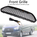 Ford Transit Mk8 2015-2019 Grille de pare-chocs avant noire mate de remplacement noire de style Raptor-34