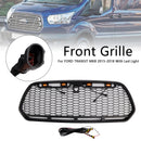 Ford Transit Mk8 2015-2019 Grille de pare-chocs avant noire mate de remplacement noire de style Raptor-31