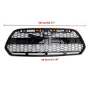 Griglia Ford Transit MK8 2015-2019 CON/3 LED Griglia stile Raptor per paraurti anteriore nero lucido-2