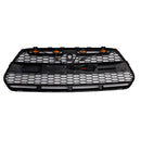 Griglia Ford Transit MK8 2015-2019 CON/3 LED Griglia stile Raptor per paraurti anteriore nero lucido-11